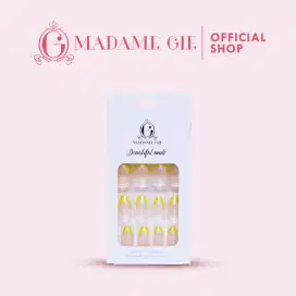 Madame Gie Fake Nail Art - Kuku Palsu Yellow Tip