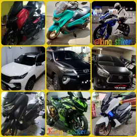 wrapping sticker mobil cutting stiker motor decal custom