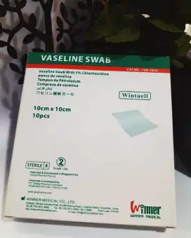 Vaseline swab 10cm×10cm isi 10pcs