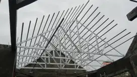 Kanopi Bajaringan Atap Galvalum Dan Kontruksi Kap Bajaringan