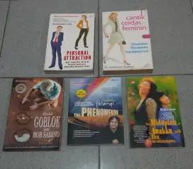 JUAL MURAH 5 BUKU LASKAR PELANGI & BELAJAR GOBLOK BOB SADINO & LAINNYA