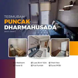 Murah PUNCAK DHARMAHUSADA 2br furnish lokasi strategis raya meer ,uner