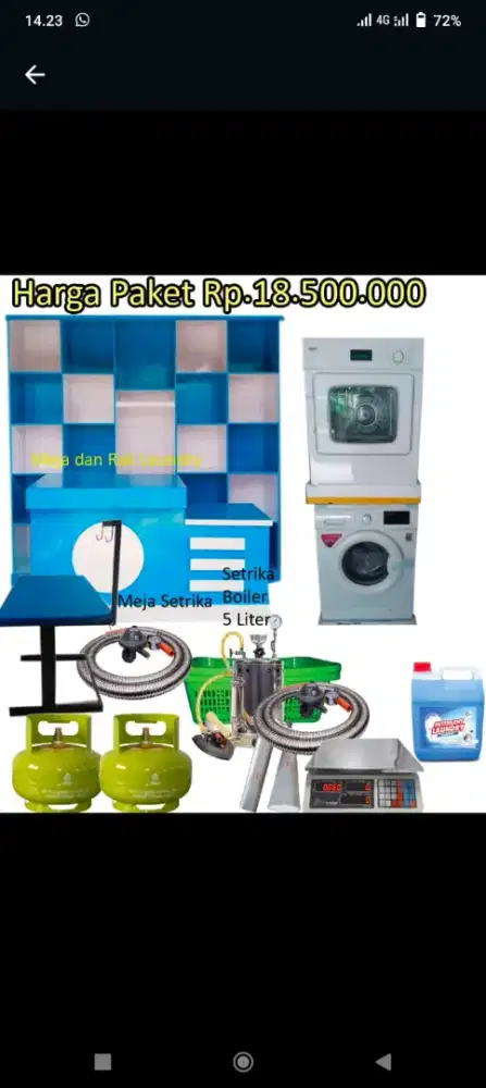 Paket usaha laundry murah