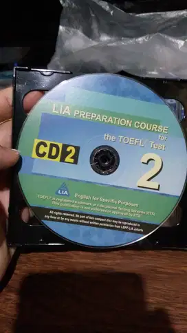 6 Buah. CD Audio TOEFL. Original Koleksi Pribadi