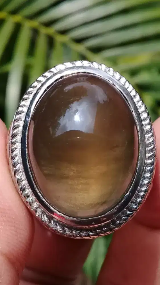 Jual Batu Cincin Natural IdoCress BioSolar Crystal Padang Unik Bagus