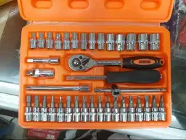 Kunci Sok Shock Set Sock Kenmaster 38pcs 38 pcs Socket Wrench Komplit