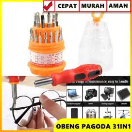 Obeng Set Reparasi 31 in 1 Multifungsi Lengkap EDC Tools Kit Set PC HP