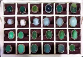 Dijual Cincin LANGKA koleksi PRIBADI iketan stainless steel BATU asli!