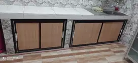 Kitchen Set Aluminium ACP Pintu Geser