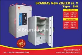 Brankas Ziger penyimpanan uang, emas, dokumen, perhiasan, sertifikat