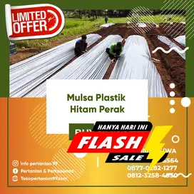 Jual Mulsa Plastik Hitam-Perak, Dijual per Roll