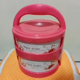 Rantang Tempat Makan 2 Susun - Rantang Susun 2 Plastik Hommy