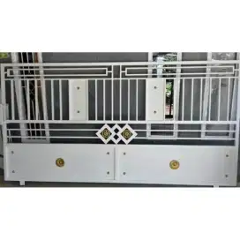 Pintu pagar dorong, pintu pagar lipat.pintu pagar kupu kupu