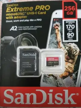 SanDisk Extreme Pro MicroSD 256GB A2 V30 U3 4K