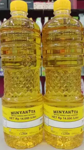 Minyak goreng botol 1liter