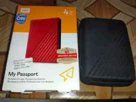 Hardisk WD 4 TB,  warna Merah