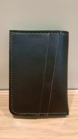 Dompet Slim Minimalis Kulit Sapi Asli Hitam
