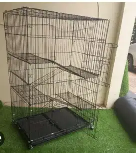 Kandang kucing dll 3tingkat 90x60x130cm baru