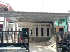 KANOPI BAJA RINGAN ATAP SPANDEK PASIR