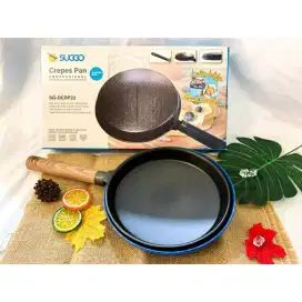 SUGGO CREPES Pan 22cm/Wajan kwalik/Teflon Cetakan Kulit lumpia