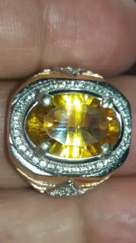 Jual Batu Cincin Permata Golden Yellowish Citherine CuttMixed Keren