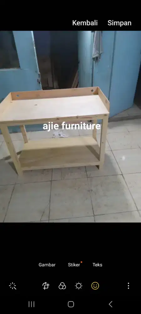 mejakompor 2 tungku bahan jatibelanda