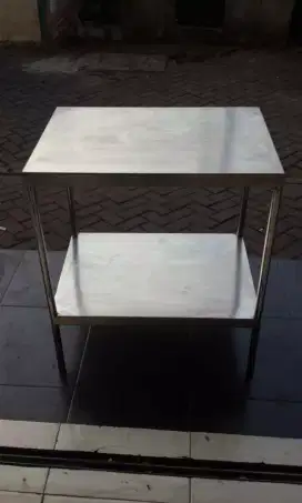 Meja Stainles 2 Susun uk.50x70xT.70 cm