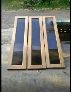 Jendela kayu jati dan pintu, kusen