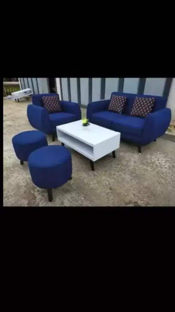 Sofa Retro type 21 puff + meja