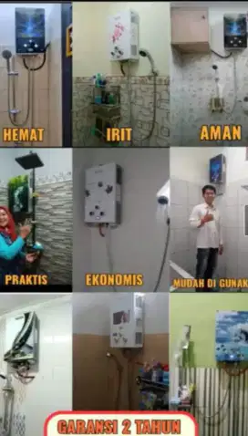 Water heater gas mandi air hangat