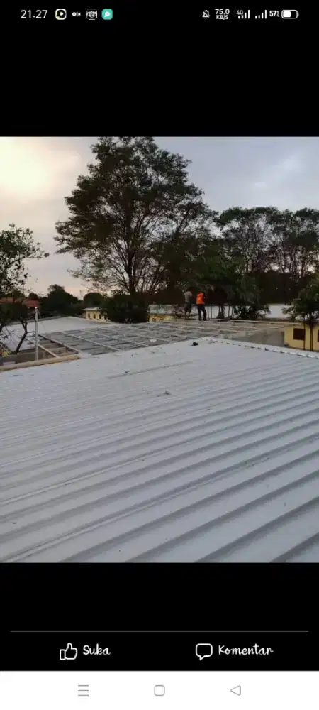 Atap bajaringan terpasang