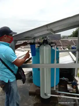 Alat filter saringan air pompa sumur bor tanah/PDAM PAM kuning keruh