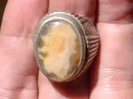 Cincin Batu Akik Motif Wajah kakek