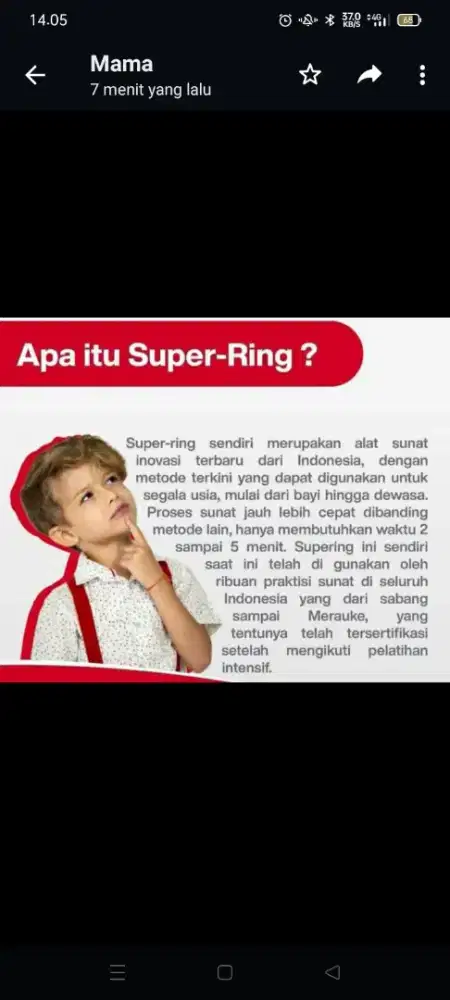 Sunat khitan super Ring metode terbaru tanpa suntik dan jahit