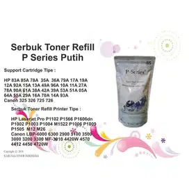 SERBUK TONER P-SERIES KEMASAN SUSU 49A (Q5949A) Berkualitas