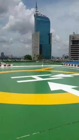 Epoxy 500micron lapangan basket, futsal, bulutangkis  Helipad,