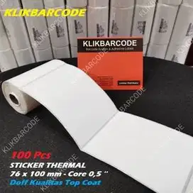 MURAH Label Thermal 76x100 mm core 1/2 inch Isi: 100Pcs