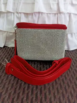 Tas pinggang glitter