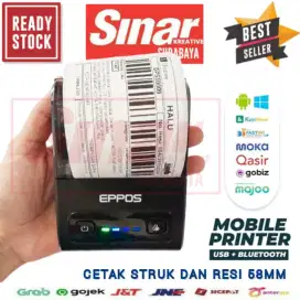 MINI PRINTER BLUETOOTH 58MM 5813 - CETAK STRUK KASIR DAN RESI STICKER