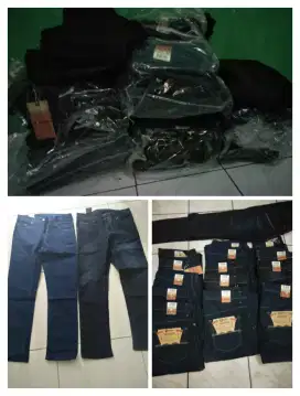 Celana panjang jeans pria jual lusinan dan eceran