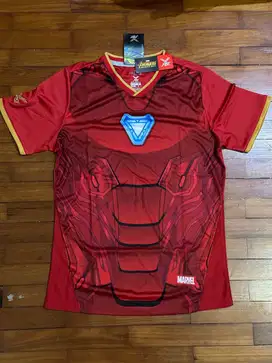 Jersey MARVEL. IRON MAN suit. Original. Size M. Baru dan Lengkap Tag