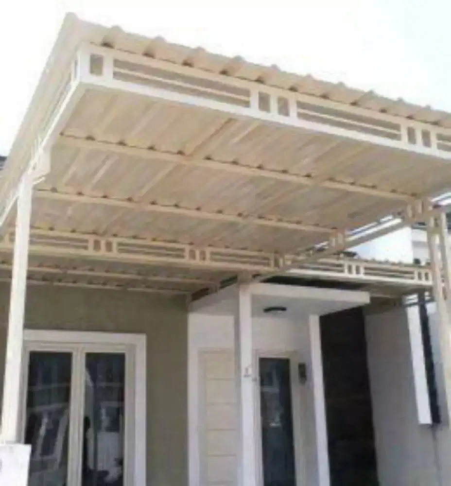 Menerima pemasangan canopy minimalis alderon polycarbonate dll #356