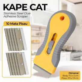 Paket Pisau Kape Scraper Pengupas Cat Bekas Lem Stiker 10 Refill New1