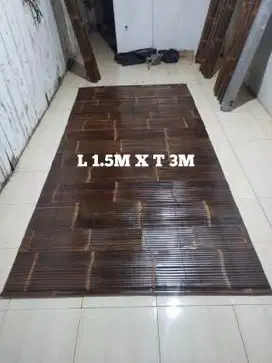 Jual tirai bambu Wulung hitam Krey di Vernis pliture 1.5 x 3 m