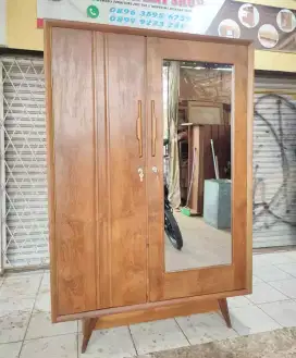 Lemari Pakaian Jengki Original Vintage Antik Jati Tua Solid Anti Rayap