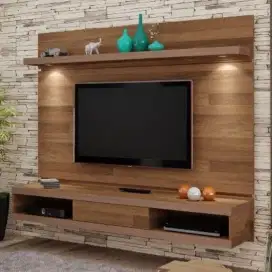 Interior desain kamar tidur,almari pakaian/wardrobe,dipan,backdrop tv
