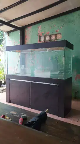 Aquarium Cabinet hitam minimalis