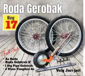 Roda gerobak velg jaribjari motor ring 17