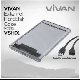 Hard disk  external case vivan 2.5 inc SATA USB 3.0 original