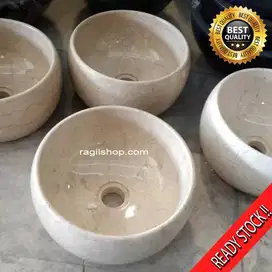 wastafel asli batu alam marmer donat afur sifon pipa standar ragilshop